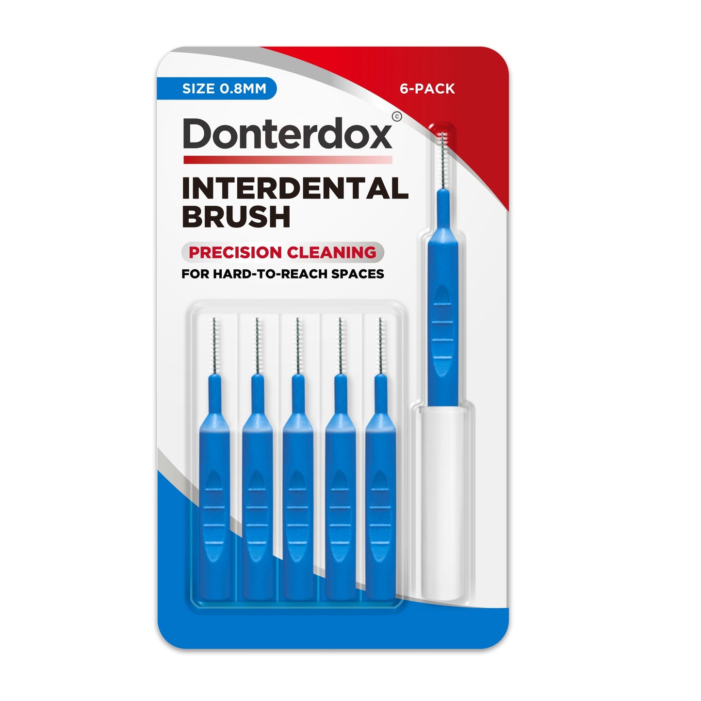 Interdental Brush - แปรงซอกฟัน 0.8 มม. รุ่น I-Shaped