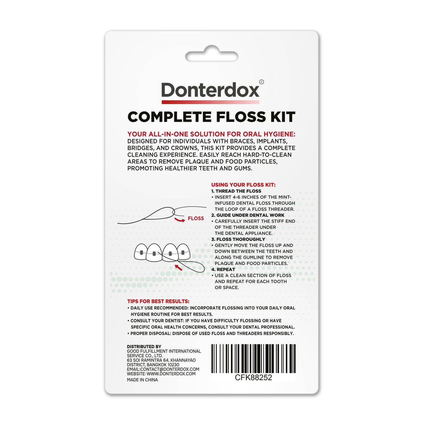 Complete Floss Kit - ชุดห่วงนำไหมขัดฟันและไหมขัดฟัน