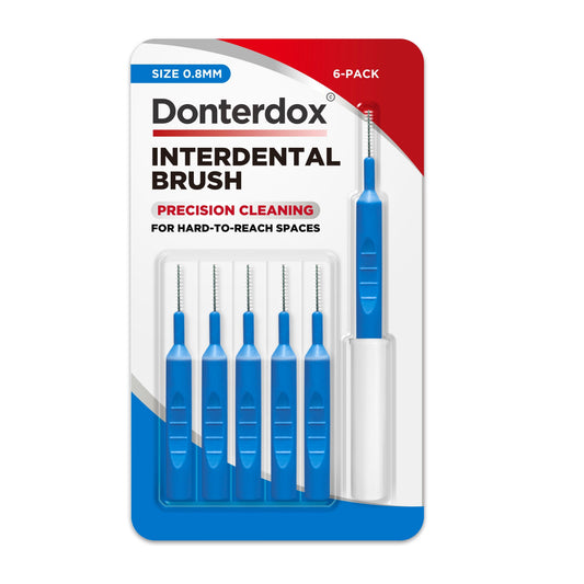 Interdental Brush - แปรงซอกฟัน 0.8 มม. รุ่น I-Shaped