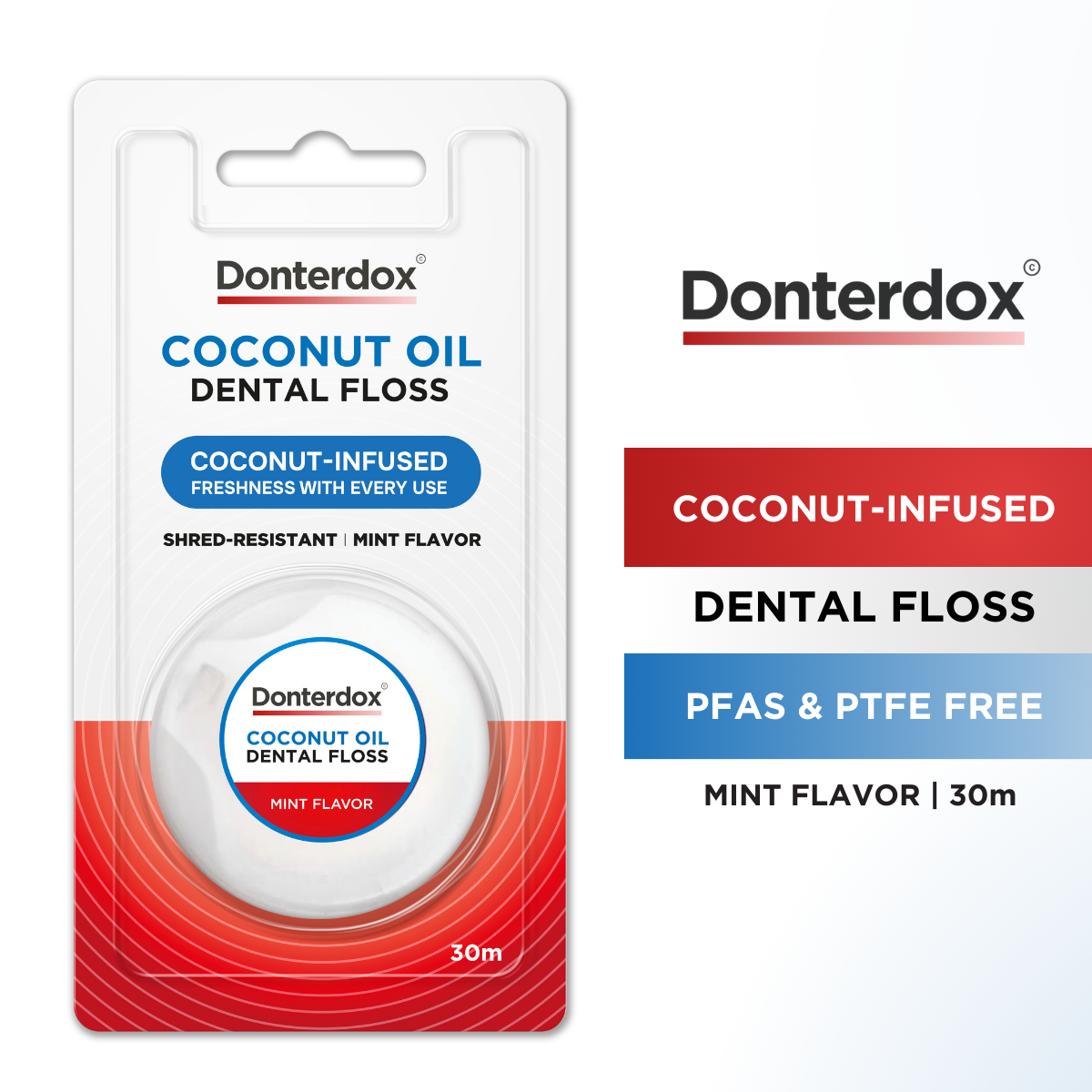 Coconut Oil Dental Floss - ไหมขัดฟันเคลือบน้ำมันมะพร้าว รสมิ้นท์