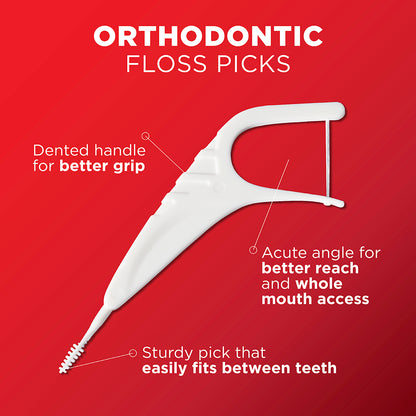Orthodontic Floss Picks - ไหมขัดฟันแบบด้ามพร้อมก้านขัดซอกฟัน